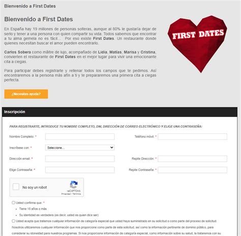 first date apuntarse|Participa en Cuatro.com